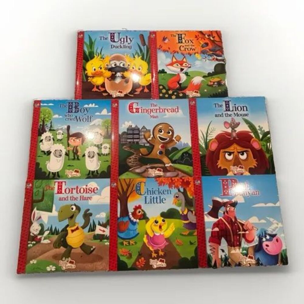 Phidal Little Classic 8 Book Lot, Children’s Tales Beautifully Illustrated Set